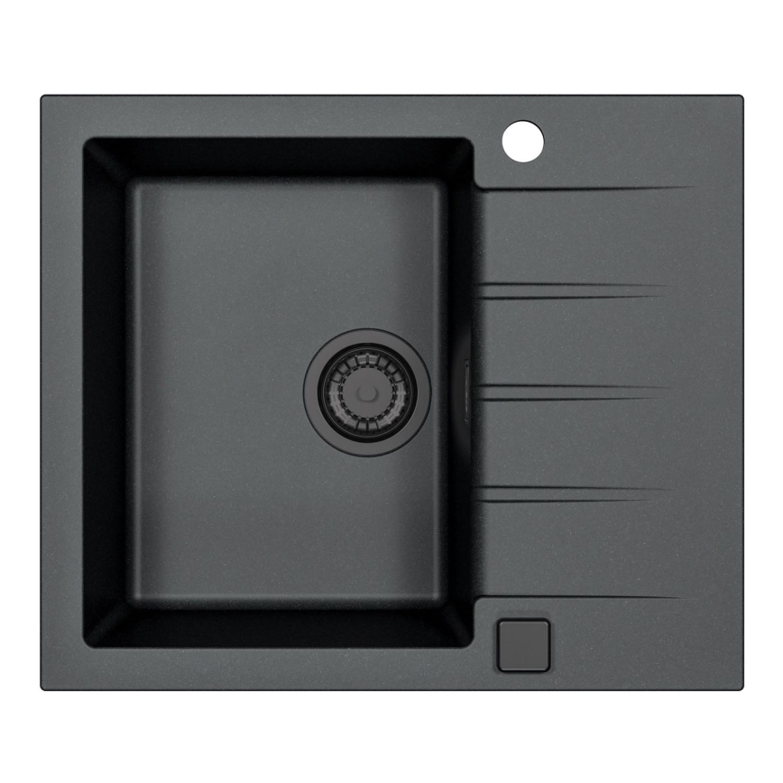 ALVEUS 1148158 - Lavello della cucina CADIT 59x50 cm granito/nero