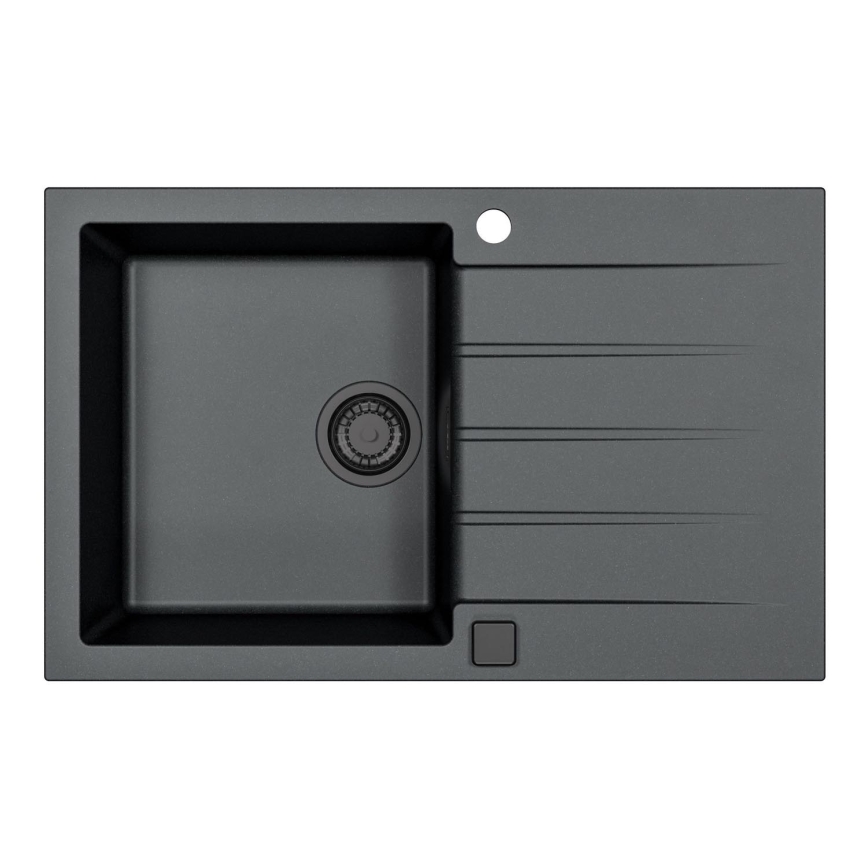 ALVEUS 1148159 - Lavello della cucina CADIT 79x50 cm granito/nero