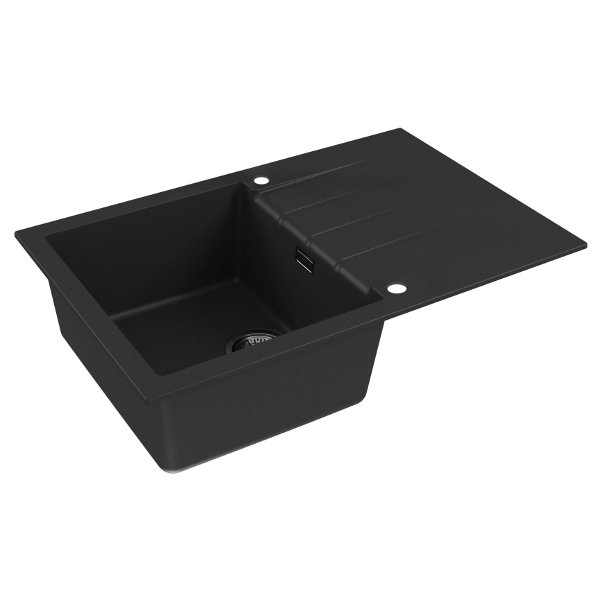 ALVEUS 1148159 - Lavello della cucina CADIT 79x50 cm granito/nero