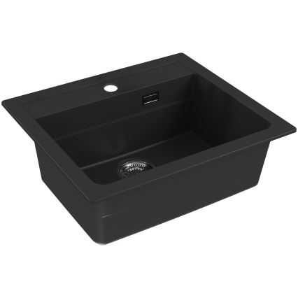 ALVEUS 1148162 - Évier de cuisine ATROX 59x50 cm granit/noir