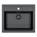 ALVEUS 1148162 - Lavello della cucina ATROX 59x50 cm granito/nero