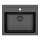 ALVEUS 1148162 - Lavello della cucina ATROX 59x50 cm granito/nero