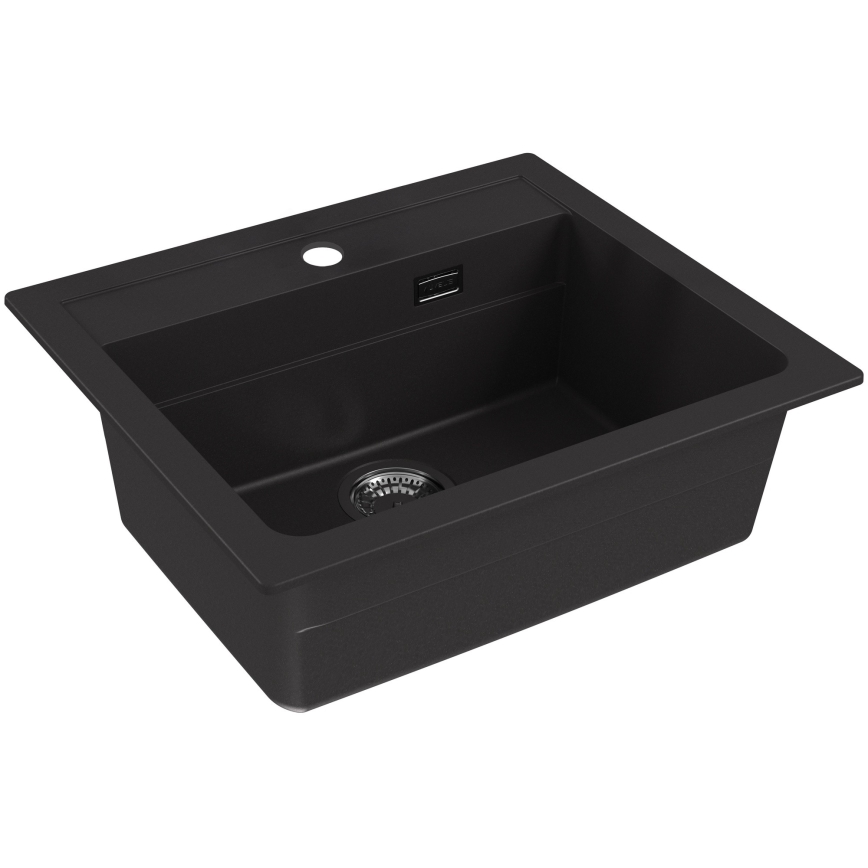 ALVEUS 1148162 - Lavello della cucina ATROX 59x50 cm granito/nero