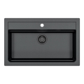 ALVEUS 1148163 - Lavello della cucina ATROX 79x50 cm granito/nero