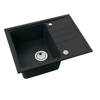ALVEUS 1149080 - Lavello della cucina INTERMEZZO 62x48 cm granito/nero