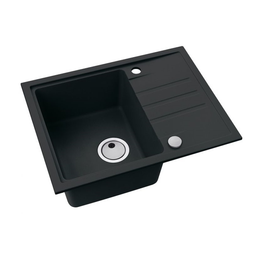 ALVEUS 1149080 - Lavello della cucina INTERMEZZO 62x48 cm granito/nero