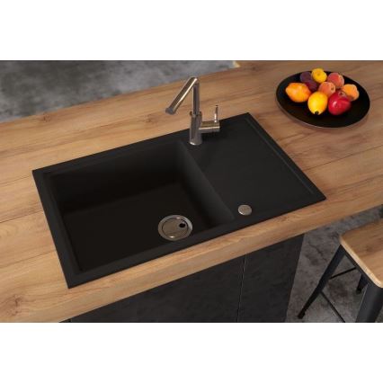 ALVEUS 1149117 - Lavello della cucina INTERMEZZO 78x48 cm granito/nero