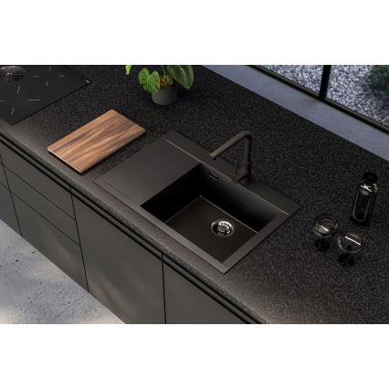 ALVEUS 1149503 - Lavello da cucina PURE 79x51,5 cm in granito/nero