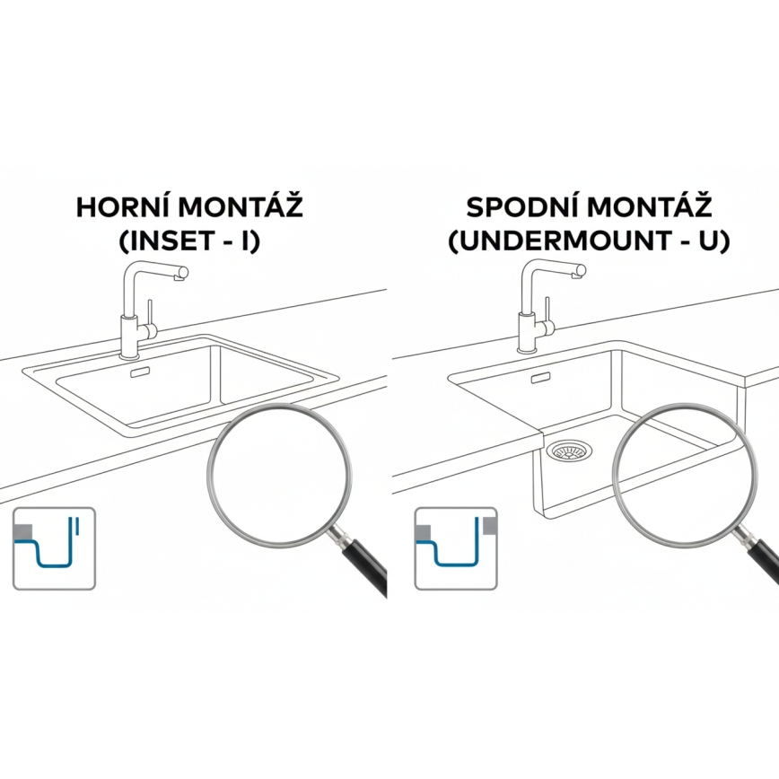 ALVEUS 1150057 - Küchenspüle OMNI 55x45 cm Granit/Schwarz