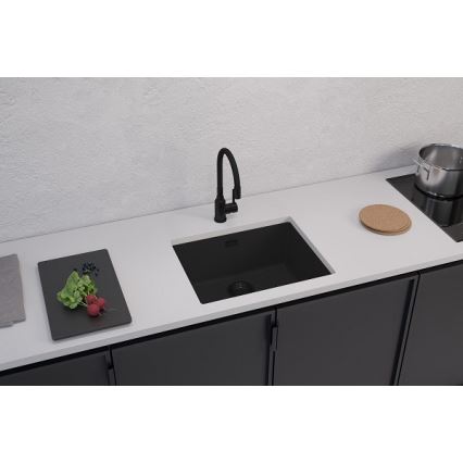ALVEUS 1150057 - Lavello da cucina OMNI 55x45 cm granito/nero