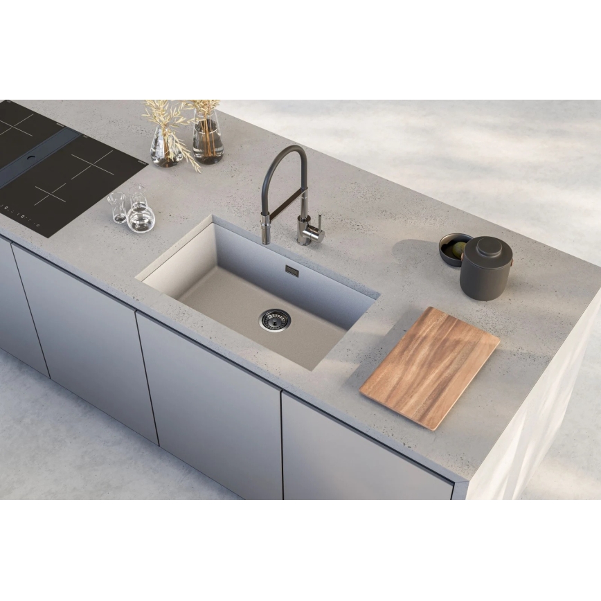 ALVEUS 1150058 - Lavello della cucina OMNI 75x45 cm granito/bianco