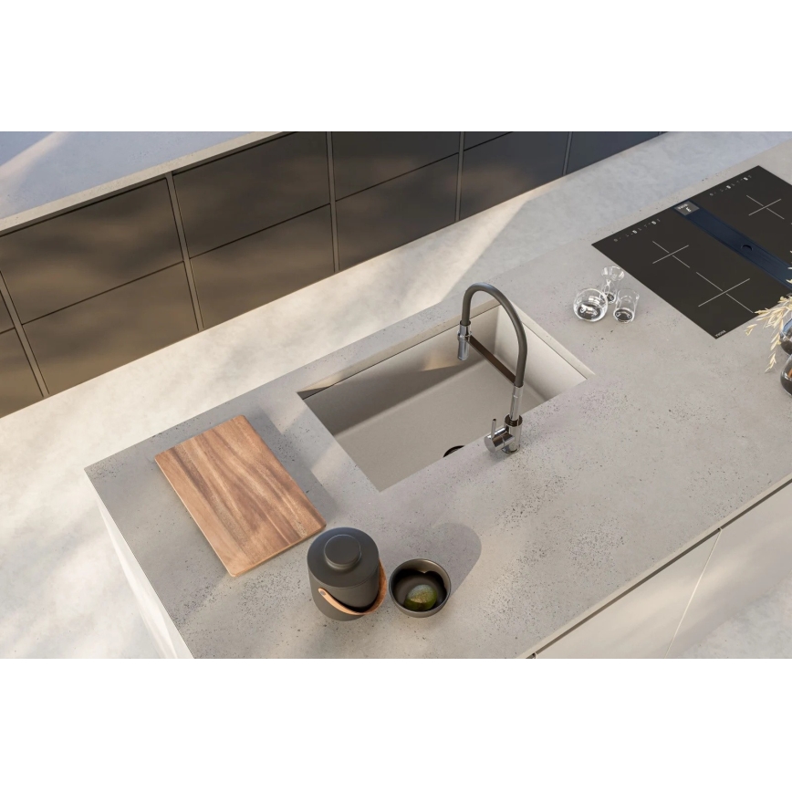 ALVEUS 1150058 - Lavello della cucina OMNI 75x45 cm granito/bianco