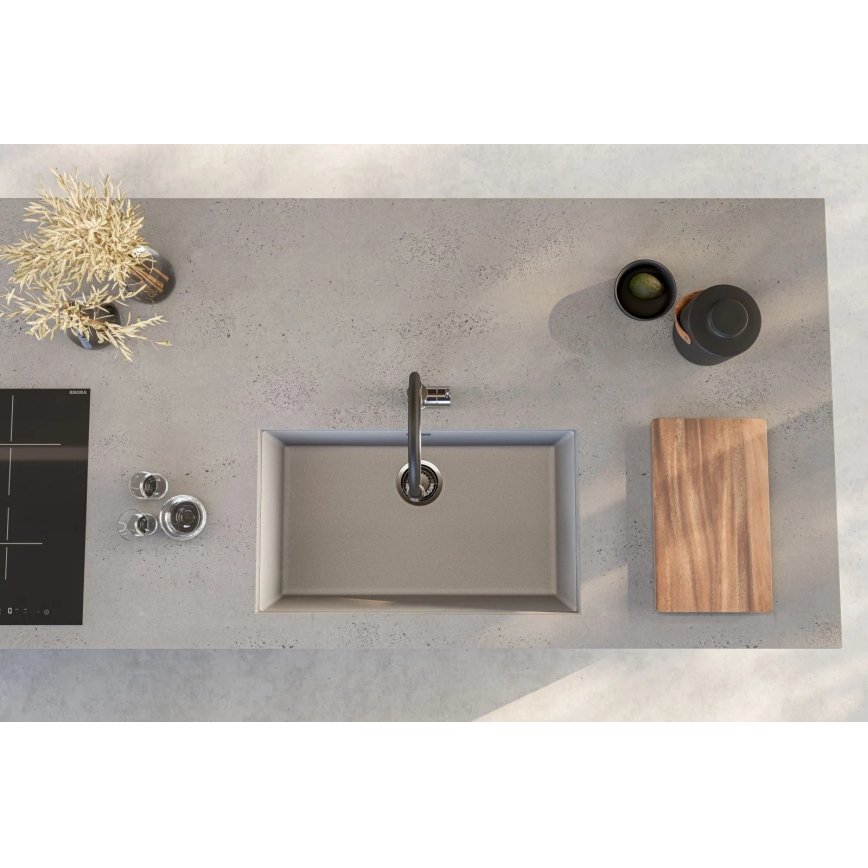 ALVEUS 1150058 - Lavello della cucina OMNI 75x45 cm granito/bianco