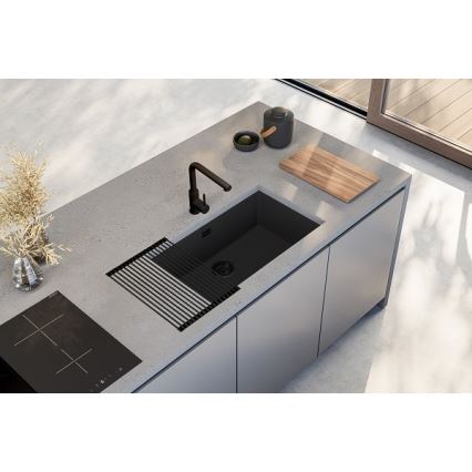 ALVEUS 1150064 - Lavello della cucina OMNI 75x45 cm granito/nero