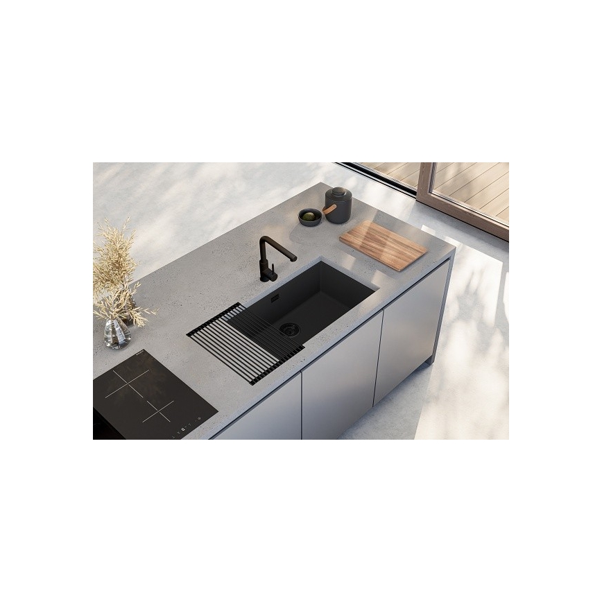 ALVEUS 1150064 - Lavello della cucina OMNI 75x45 cm granito/nero