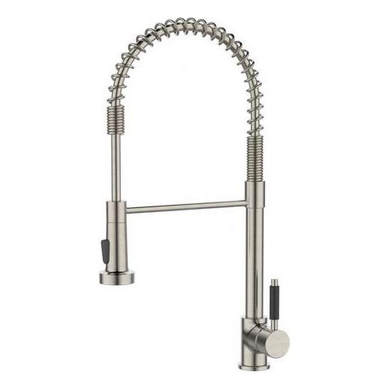 ALVEUS 1150886 - Küchenarmatur mit flexiblem Auslauf und Brause URBAN 47,1 cm Satin