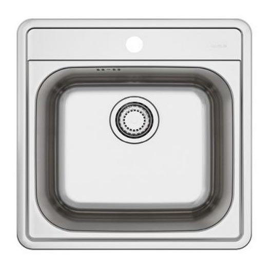 ALVEUS 1151258 - Évier de cuisine MORE 50x49 cm mat acier/satin