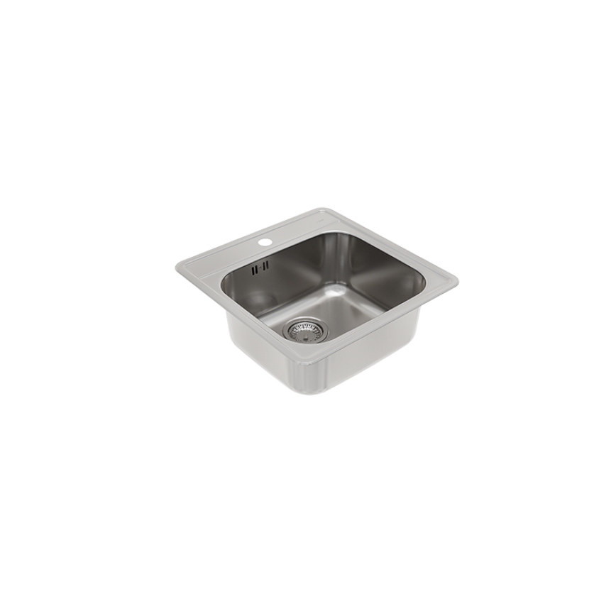 ALVEUS 1151258 - Lavello della cucina MORE 50x49 cm opaco acciaio/raso
