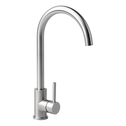 ALVEUS - Évier de cuisine BASIC 78x43,5 cm inox mat/satiné + mitigeur d'évier VIOLA 36,7 cm inox brossé