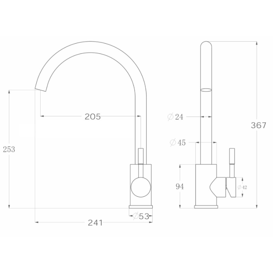 ALVEUS - Küchenspüle BASIC 78x43,5 cm Edelstahl/Satin + Spültischarmatur VIOLA 36,7 cm gebürsteter Edelstahl