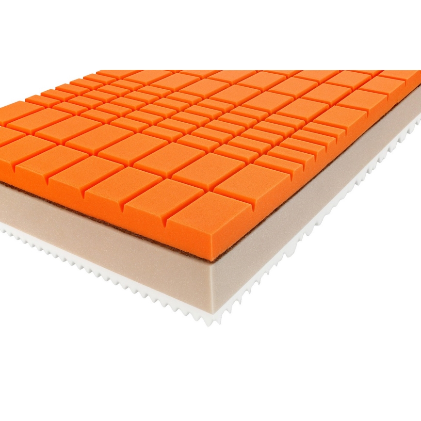 Ambiamo - Matelas en mousse URANOS 1 80x200 cm noix de coco