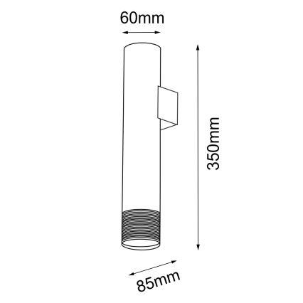 Amplex - Applique 1xGU10/15W/230V