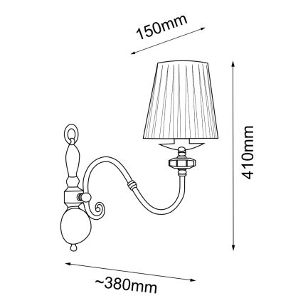 Amplex  - Lampada da parete 1xE14/10W/230V