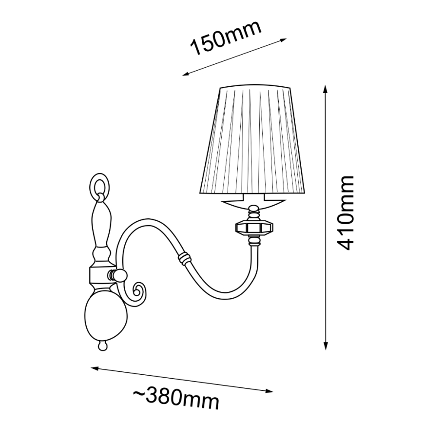 Amplex  - Lampada da parete 1xE14/10W/230V