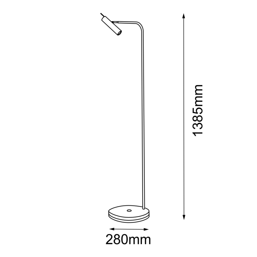 Amplex - Lampada da terra 1xGU10/15W/230V