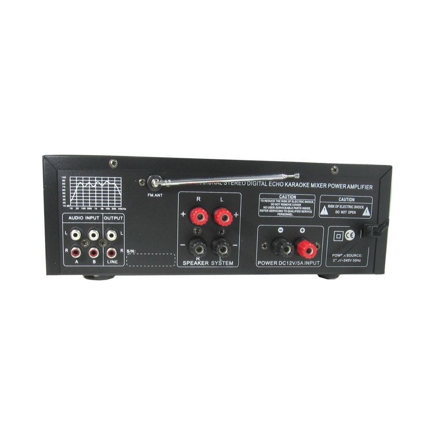 Amplificatore con equalizzatore e lettore MP3