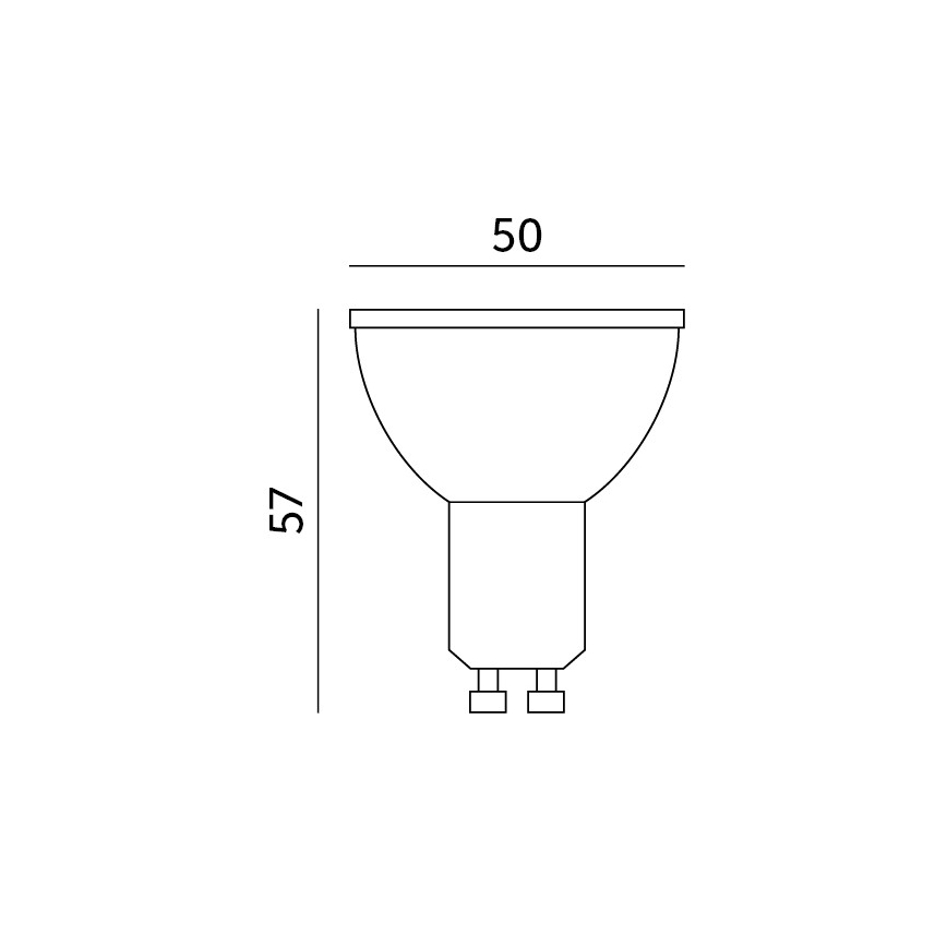 Ampoule à intensité variable connectée LED RGB GU10/5W/230V 2700-6500K Wi-Fi Tuya
