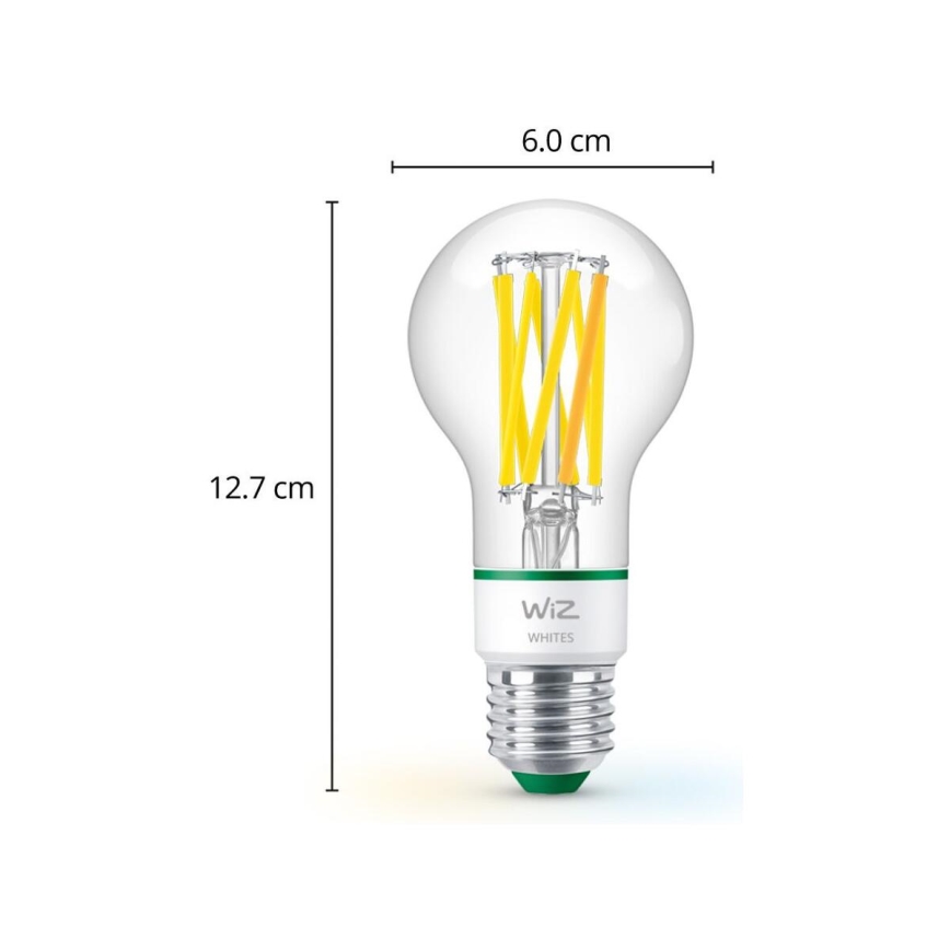 Ampoule à intensité variable LED A60 E27/4,3W/230V 2700-4000K CRI 90 Wi-Fi - WiZ