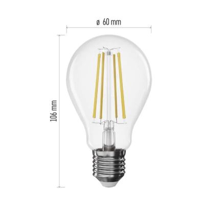 Ampoule à intensité variable LED FILAMENT A60 E27/7,5W/230V 4000K