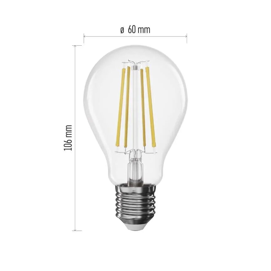 Ampoule à intensité variable LED FILAMENT A60 E27/7,5W/230V 4000K