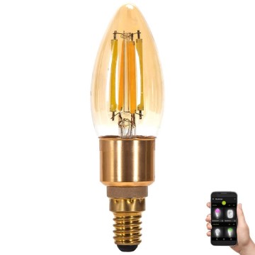 Ampoule à intensité variable LED FILAMENT MESH Smart C35 E14/4,5W/230V 2700-6500K - Aigostar