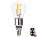 Ampoule à intensité variable LED FILAMENT MESH Smart G45 E14/4,5W/230V 2700-6500K - Aigostar