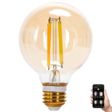 Ampoule à intensité variable LED FILAMENT MESH Smart G80 E27/6W/230V 2700-6500K - Aigostar