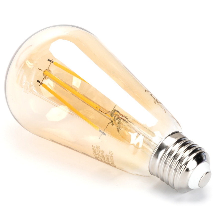 Ampoule à intensité variable LED FILAMENT ST64 E27/6W/230V 2200K - Aigostar