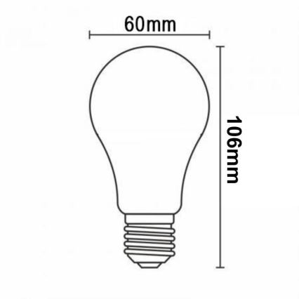 Ampoule à intensité variable LED FILAMENT VINTAGE A60 E27/12W/230V 2000K
