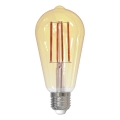 Ampoule à intensité variable LED FILAMENT VINTAGE ST64 E27/12W/230V 2000K