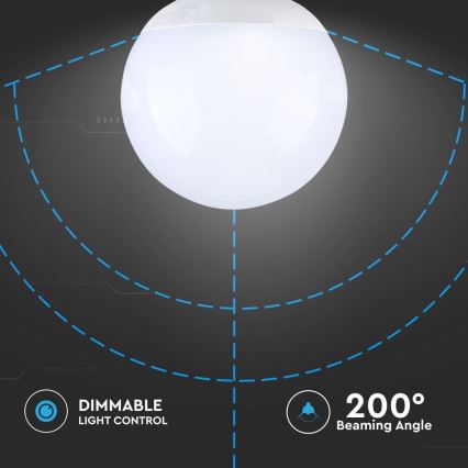 Ampoule à intensité variable LED G120 E27/13W/230V 6400K