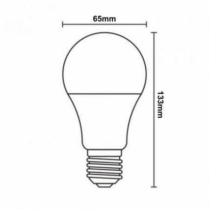 Ampoule à intensité variable LED RGBW A60 E27/15W/230V 2700-6500K Wi-Fi Tuya