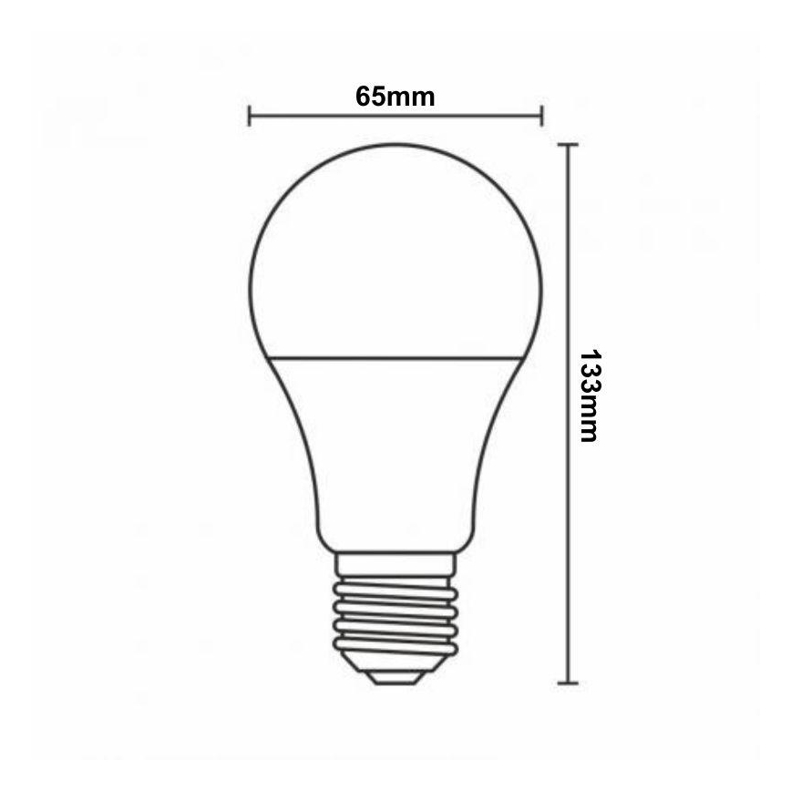 Ampoule à intensité variable LED RGBW A60 E27/15W/230V 2700-6500K Wi-Fi Tuya