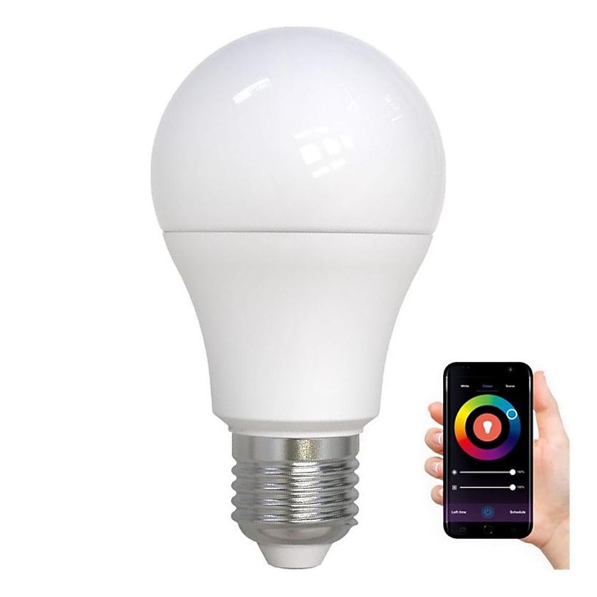 Ampoule à intensité variable LED RGBW A60 E27/9W/230V 2700-6500K Wi-Fi Tuya