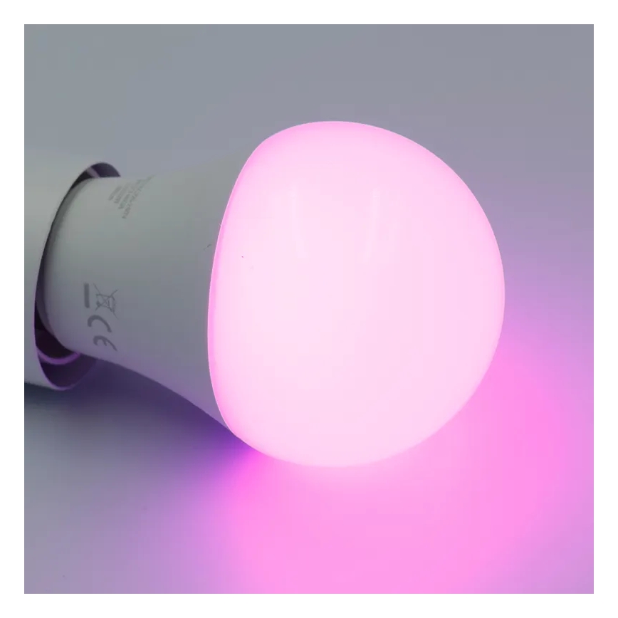 Ampoule à intensité variable LED RGBW A60 E27/9W/230V 2700-6500K Wi-Fi Tuya