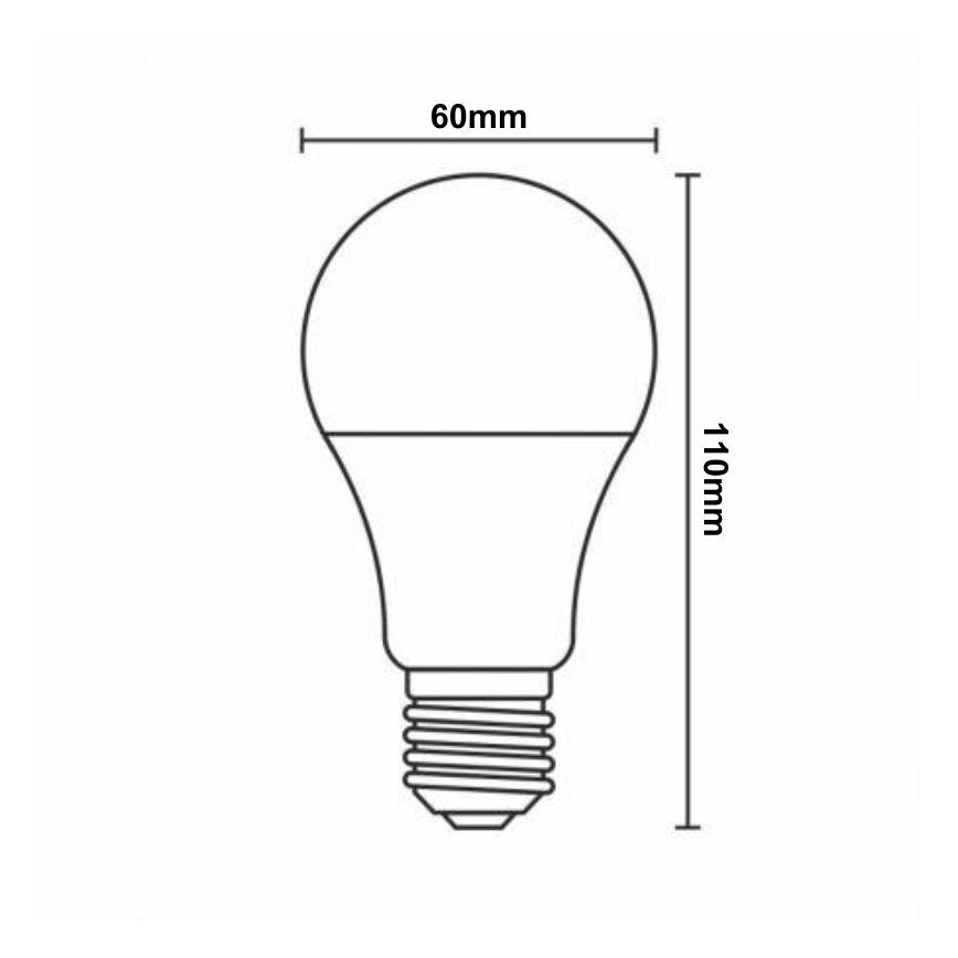 Ampoule à intensité variable LED RGBW A60 E27/9W/230V 2700-6500K Wi-Fi Tuya