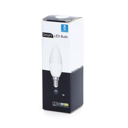 Ampoule à intensité variable LED RGBW C37 E14/5W/230V 3000-6500K Wi-Fi - Aigostar