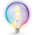 Ampoule à intensité variable LED RGBW FILAMENT MESH Smart G125 E27/4,9W/230V 2700K - Aigostar
