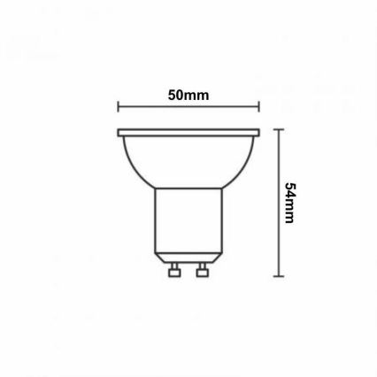 Ampoule à intensité variable LED RGBW GU10/4,5W/230V 2700-6500K Wi-Fi Tuya