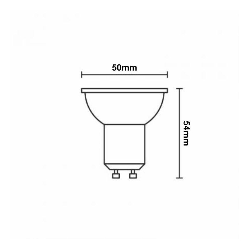 Ampoule à intensité variable LED RGBW GU10/4,5W/230V 2700-6500K Wi-Fi Tuya